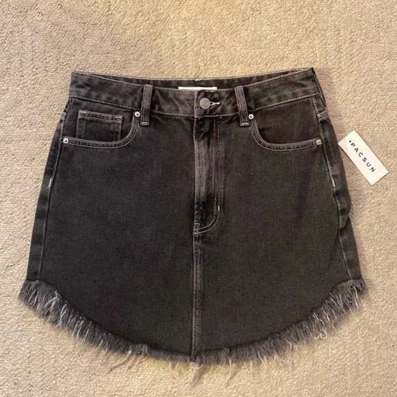 PACSUN Ultra High Waisted Denim Skirt - Picture 5 of 11